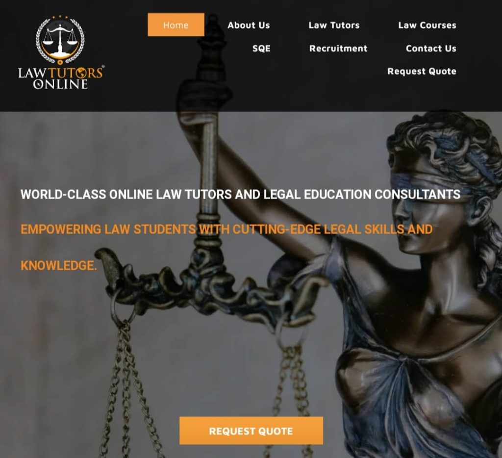 Online Law Tutors law tutoring platform