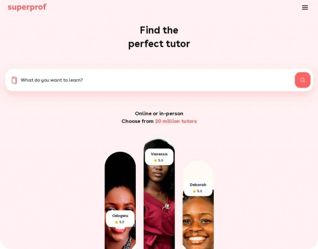 Superprof law Tutors online platform