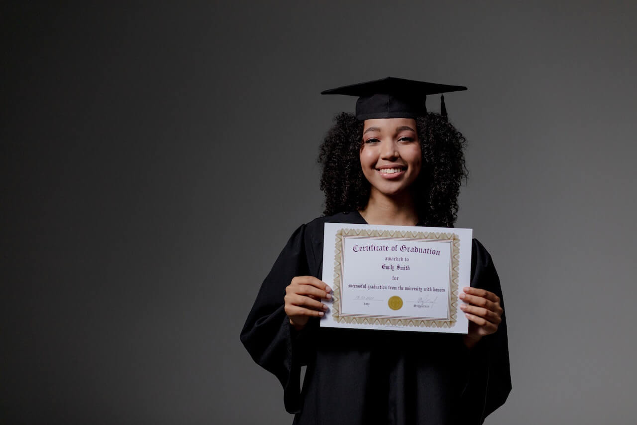 Graduate as a final year Law student 
